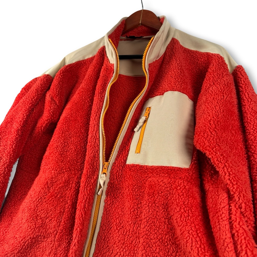 Jcrew Womens Fleece Superplush Sherpa Full Zip Jacket Sz M Medium - Picture 2 of 5